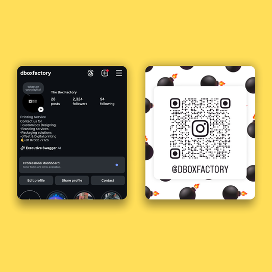 Creative Instagram Visting Card (3.5x4.25")