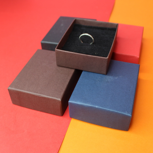 Custom Rigid Ring Box (2"x2"x1.5") – Top-Bottom Style